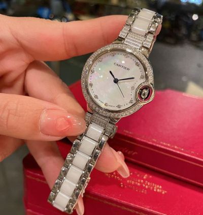 Cartier Quartz Movement Vintage Dial Woman 33*9MM White Watch